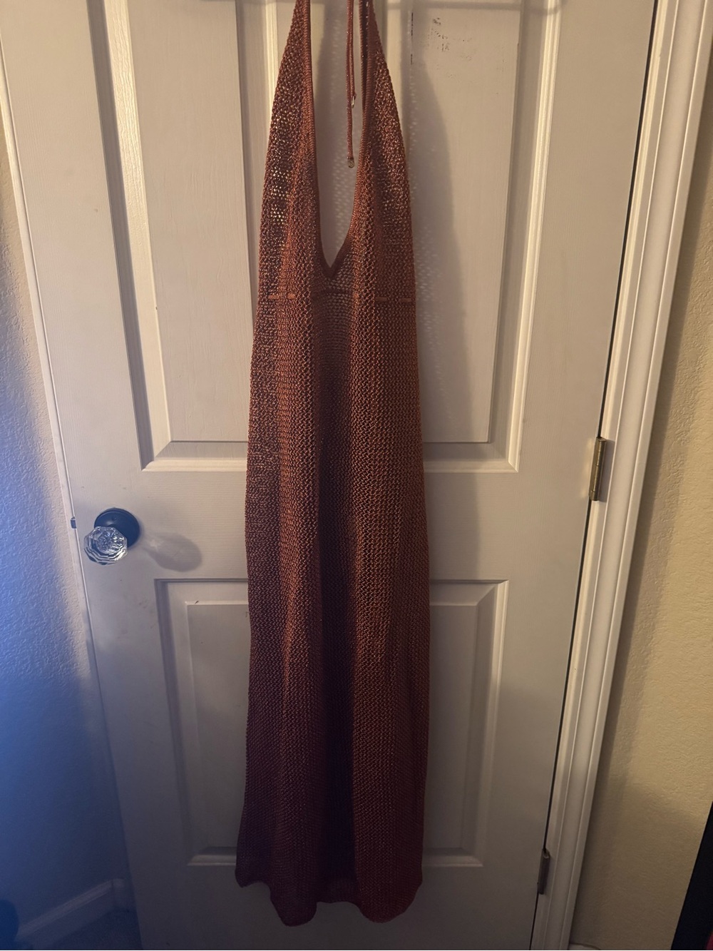 Victoria's Secret Copper Bronze Shimmer Halter Cover Up